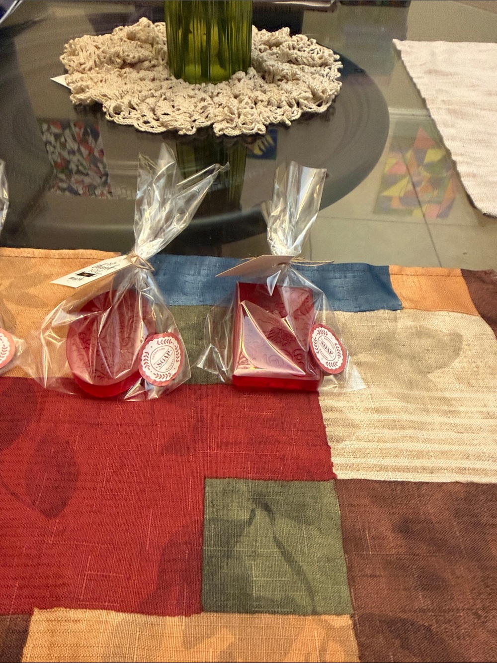 New soap watermelon vanilla sunset red dired flower made with GLYCERIN BASE NWT - Picture 14 of 17